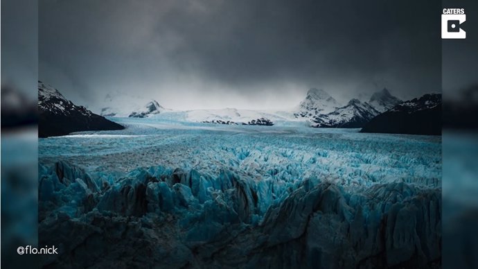 Hipnotizantes imágenes en time-lapse de una formación de nubes sobre un enorme glaciar