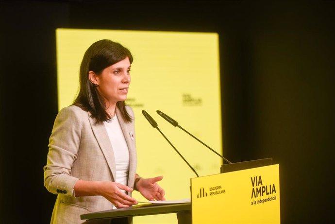 La secretaria general adjunta y portavoz de ERC, Marta Vilalta.