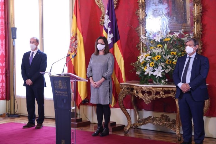La presidenta del Govern, Francina Armengol, durante el acto institucional con motivo del Día de Baleares.