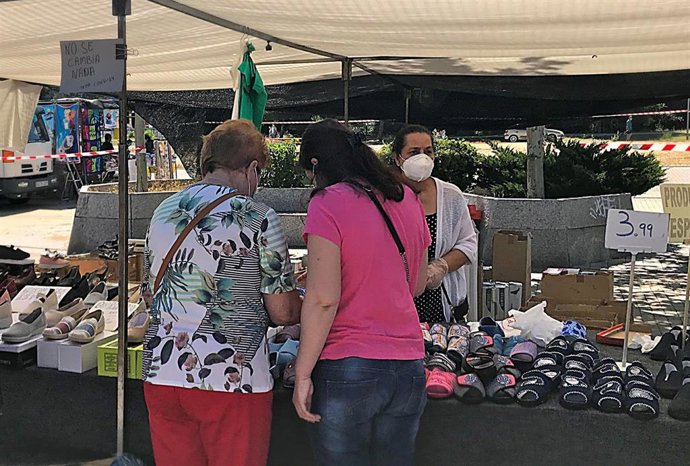 Imagen de archivo de un mercadillo