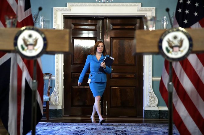 Archivo - Jen Psaki, portavoz Departamento de Estado EEUU