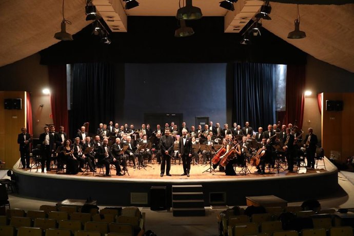 Archivo - La Banda Sinfónica Municipal de Madrid interpreta hoy el concierto 'Génesis' en el Teatro Monumental
