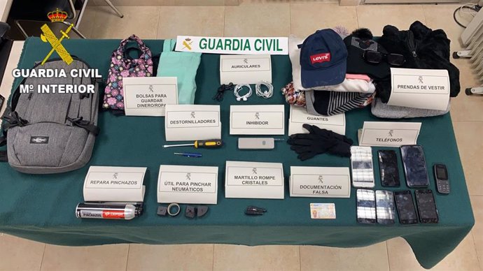 La Guardia Civil detiene a cuatro personas en Tarancón por delitos de falsedad documental, contra la seguridad del tráfico y tentativa de hurto