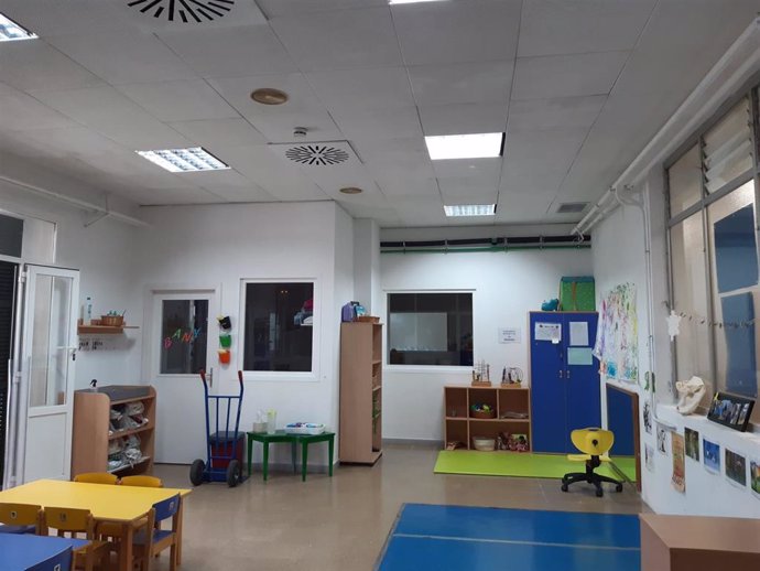 Escuela infantil de Ciutat Antiga, donde se han llevado a cabo obras de mejora de climatización.