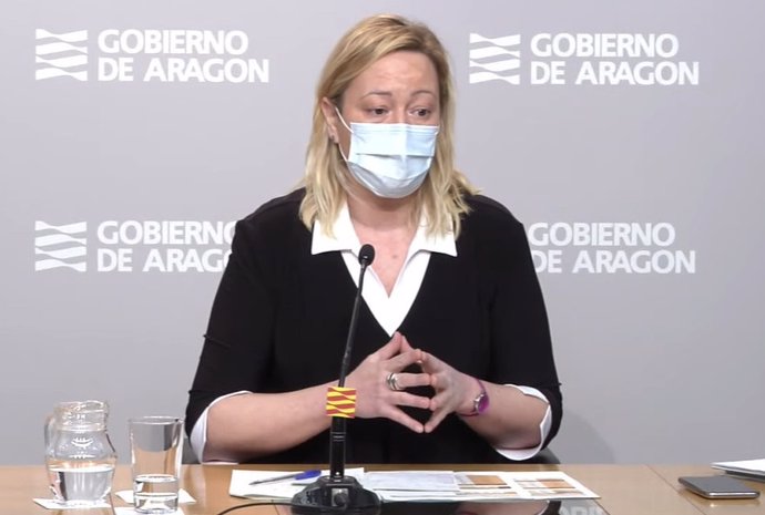 La consejera de Economía, Marta Gastón, en la rueda de prensa de este martes.