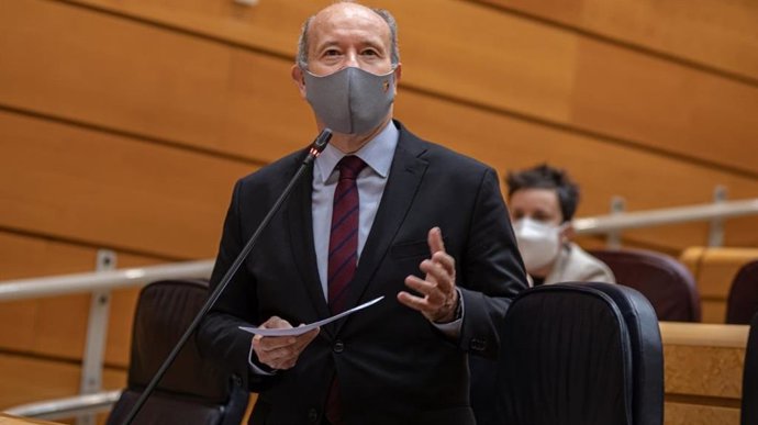 El ministro de Justicia, Juan Carlos Campo, en el Senado