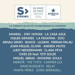 Cartel del Festival Strenes de Girona
