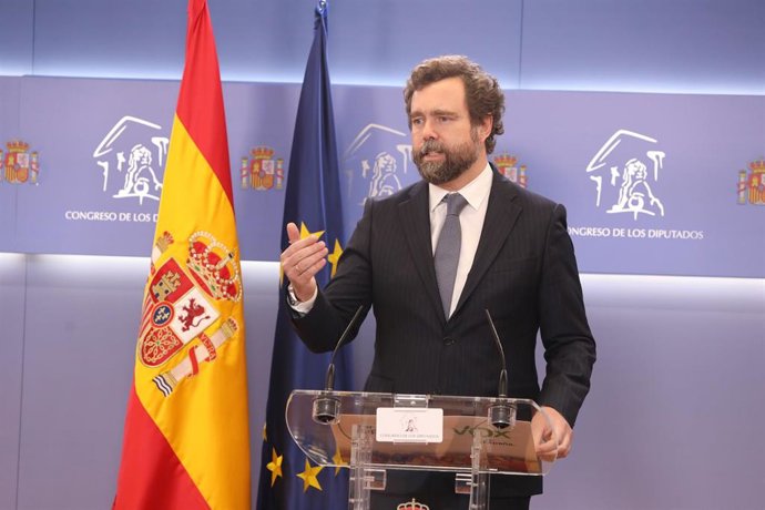 El portavoz de Vox en el Congreso, Iván Espinosa de los Monteros