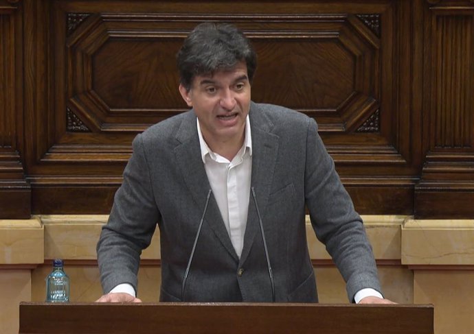 Sergi Sabri (ERC) en la Diputación Permanente del Parlament.
