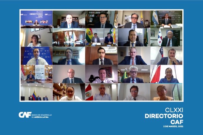 Archivo - Reunión del directorio de CAF, el banco de desarrollo de América Latina