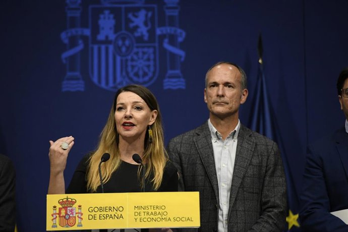 Archivo - La secretaria general de la unión de autónomos UTAE, María José Landaburu, en un acto en el Ministerio de Trabajo