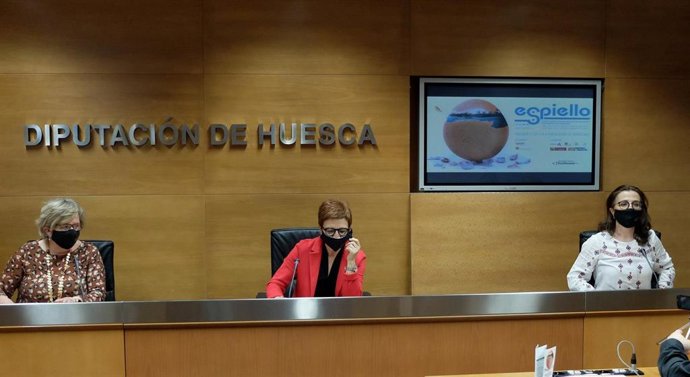 Carmen Muro, Maribel de Pablo y Patricia Español presentan el Festival Internacional de Documental Etnográfico de Sobrarbe, Espiello 2021.
