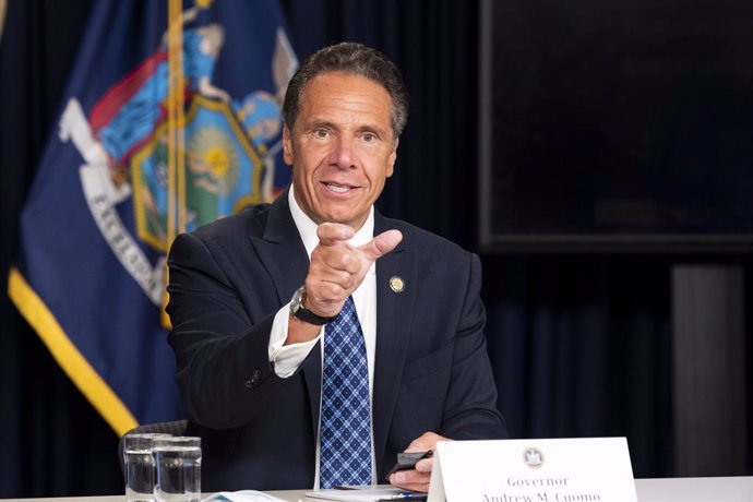 Archivo - 17 August 2020, US, New York: New York State Governor Andrew Cuomo speaks at a press conference. Photo: Michael Brochstein/ZUMA Wire/dpa