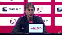 Lopetegui: "El árbitro no las ha visto y toca tragar veneno"