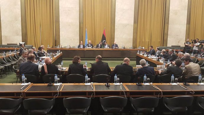 Archivo - Imagen de archivo de negociaciones libias en Ginebra