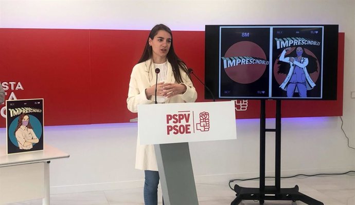 La ilustradora Violeta Herranz presenta la campaña del 8M del PSPV