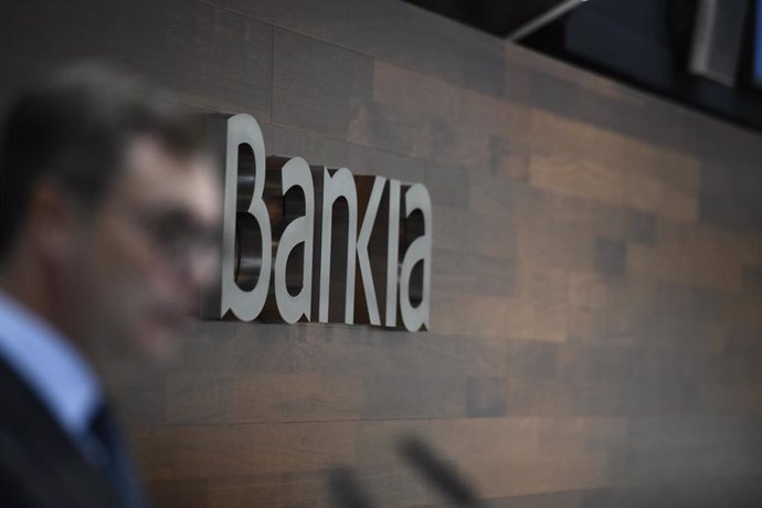 Archivo - Logo de la entitad bancaria Bankia.