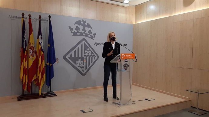 Archivo - La portavoz de Cs en el Ayuntamiento de Palma, Eva Pomar.