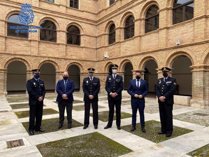 Toma de posesión del nuevo jefe de la comisaría local de Policía Nacional en Tudela