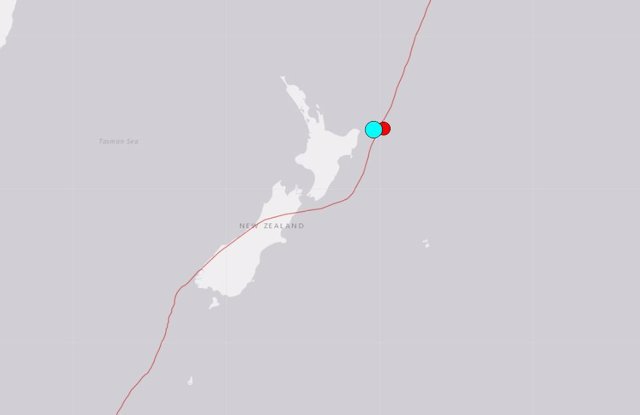 Imatge d'arxiu de l'USGS d'un terratrèmol a Nova Zelanda.