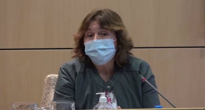La exvicepresidenta del IMAS (2016-2019) Caterina Mas, en la comisión política del Consell que analiza los casos de explotación sexual infantil.