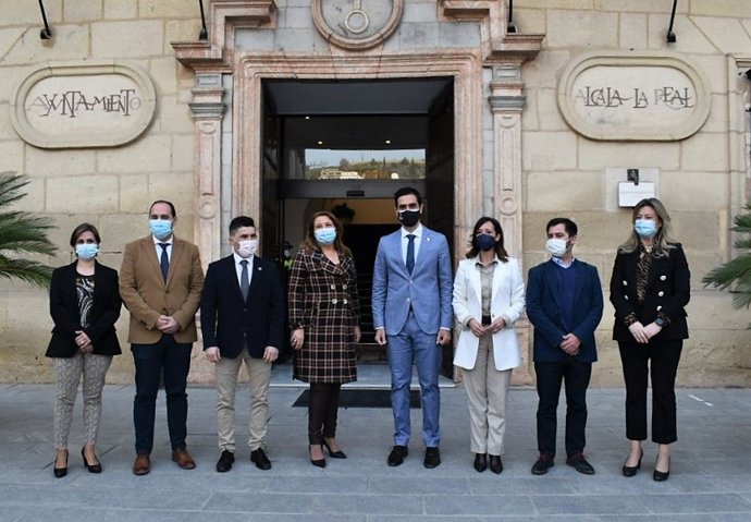 Carmen Crespo, en su visita a Alcalá la Real (Jaén)