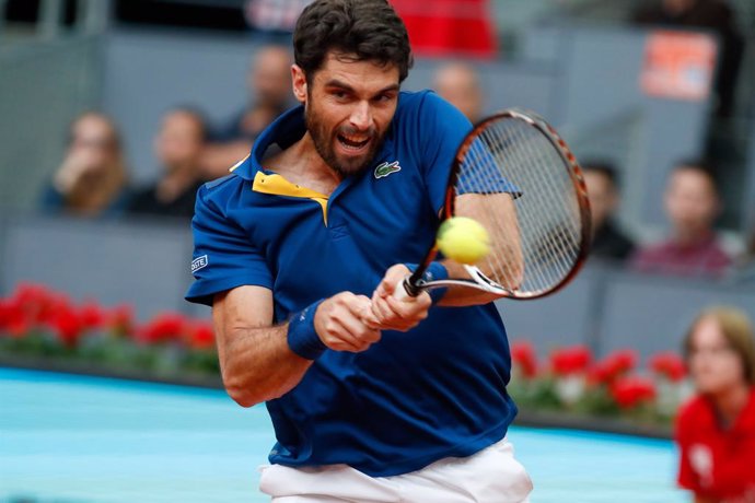 Archivo - Pablo Andujar during the Mutua Madrid Open, Masters 1000, tennis match played at Caja Magica, Madrid, Spain, between Pablo Andujar and Feliciano Lopez, May 7th, 2018.