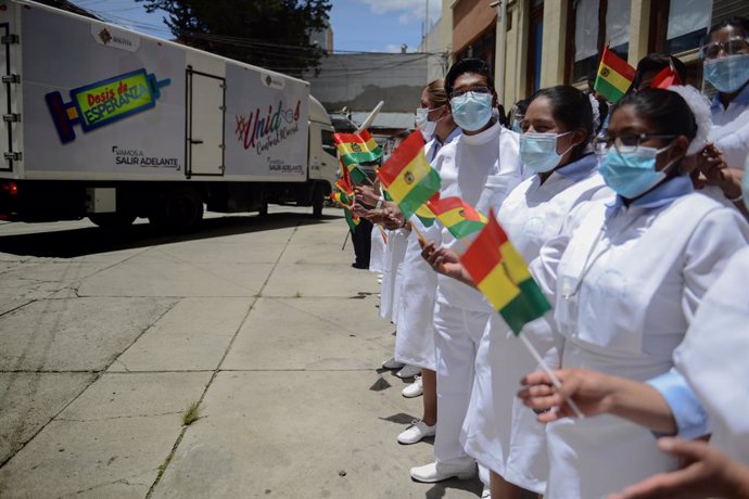 Imagen de archivo de estudiantes en Bolivia.