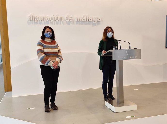 Las diputadas de Adelante en Diputación en una imagen de archivo