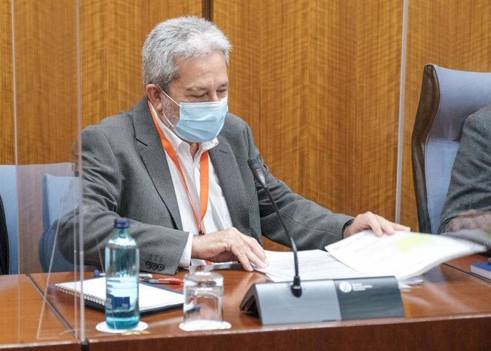 Comparecencia del exgerente del SAE Antonio Toro Barba, en la comisión de la Faffe del Parlamento andaluz, este viernes