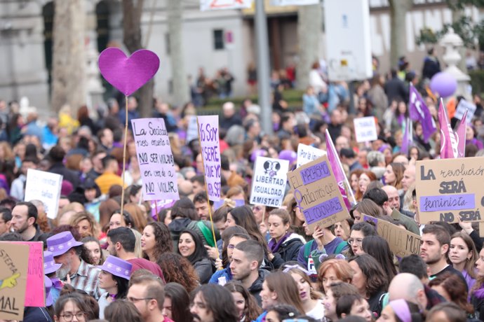 Manifestación del 8M (Día Internacional de la Mujer) en Madrid