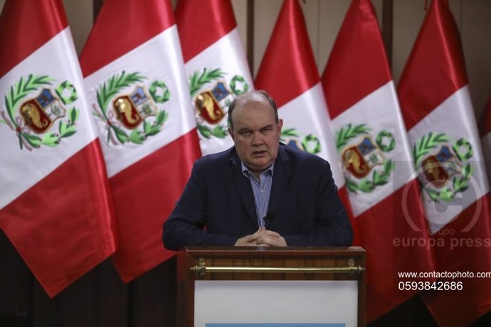 El candidato a la Presidencia de Perú Rafael López Aliaga.