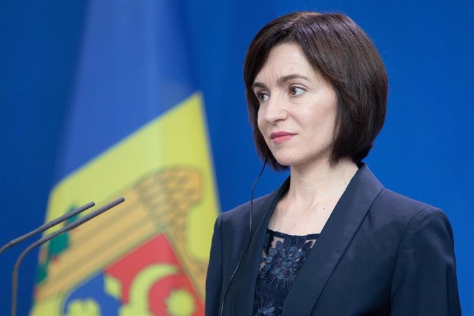 Archivo - La presidenta de Moldavia Maia Sandu.