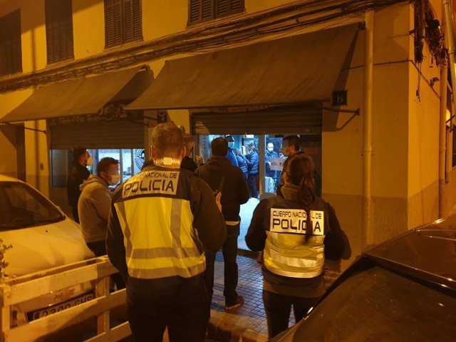 Dispositivo de control de la Policía Local de Palma, la Policía Nacional y la Conselleria de Turismo.