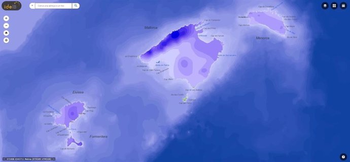 Mapas de la Infraestructura de Datos Espaciales de Baleares
