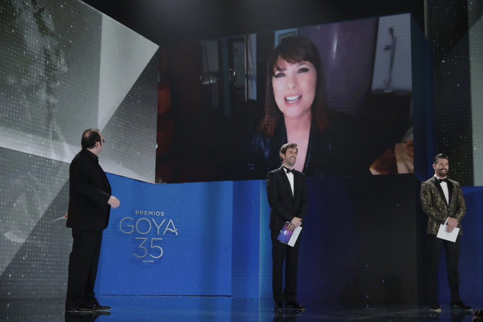 Mabel Lozano, se ha alzado este sábado con el Premio Goya 2021 al Mejor Cortometraje Documental