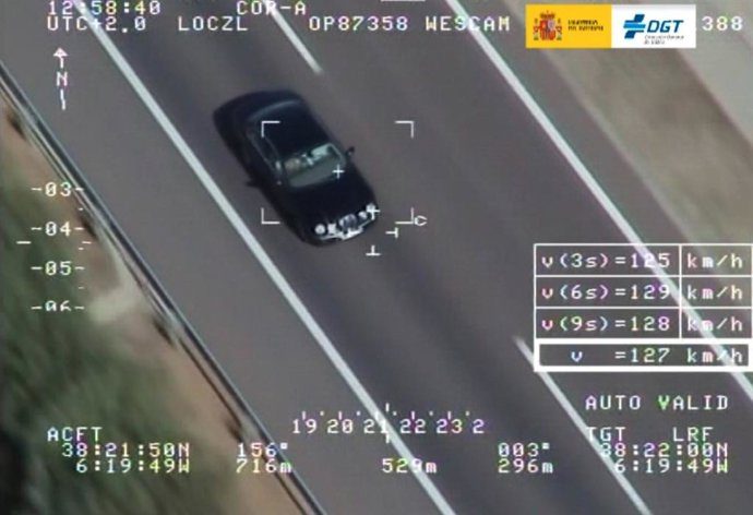 Imágenes de cámaras de vigilancia en la campaña por el uso del cinturón