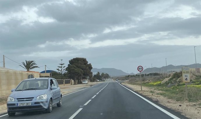 Fime de la carretera en Cabo de Gata