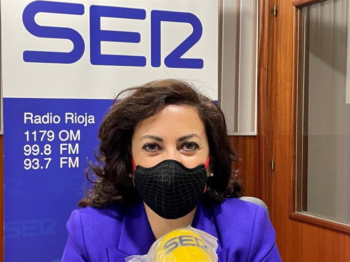 La presidenta riojana en una entrevista en Radio Rioja Cadena SER
