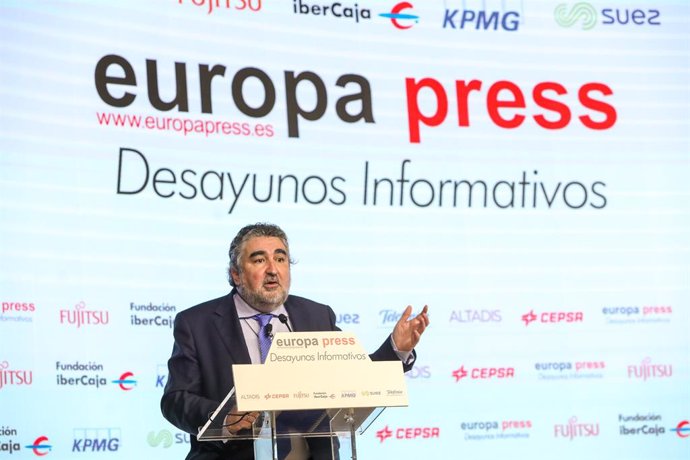 El ministro de Cultura y Deporte, José Manuel Rodríguez Uribes, en los Desayunos Informativos de Europa Press.