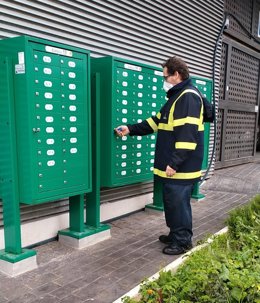 Buzones concentrados de Correos.