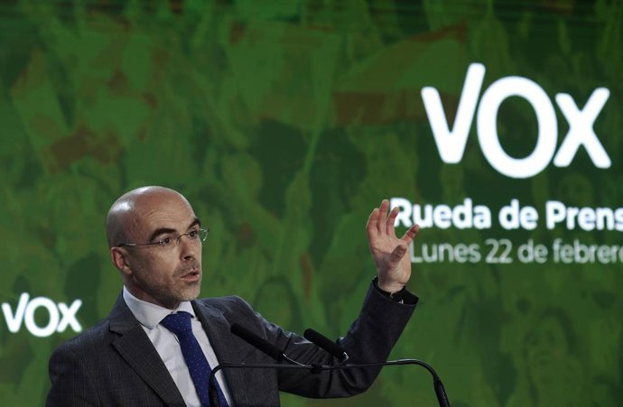 El vicepresidente de Acción Política y eurodiputado de Vox, Jorge Buxadé