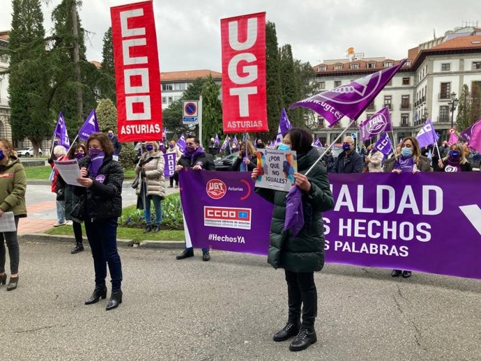 Concentración de UGT y CCOO