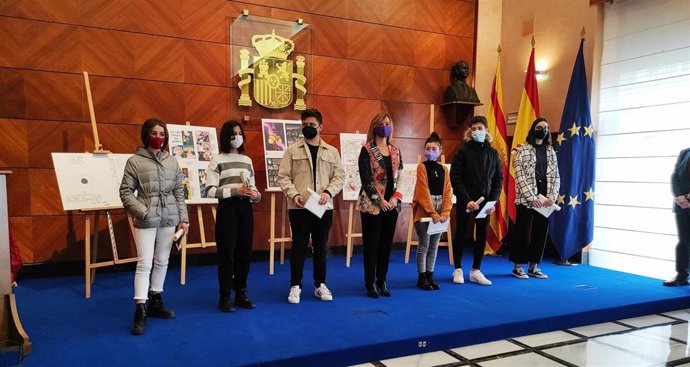 Entrega de premios del premios del Concurso de Cómic para estudiantes contra la violencia de género, organizado por la Delegación del Gobierno.