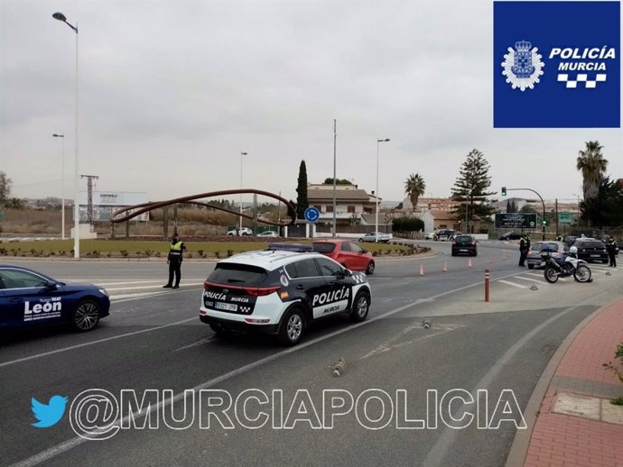 Control de la Policía Local de Murcia