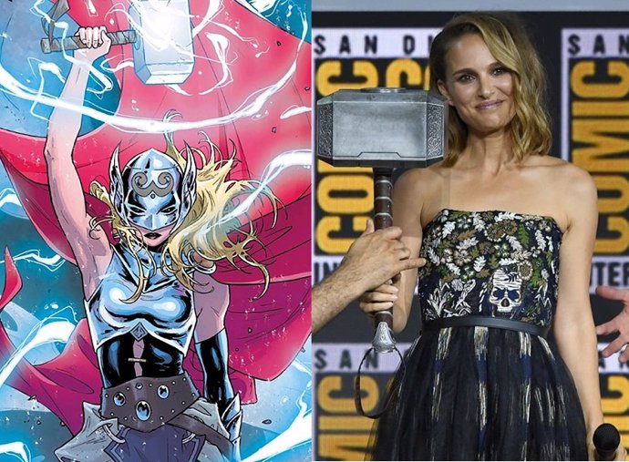 Natalie Portman luce bíceps y Mjolnir en Thor Love and Thunder: "¡Es Natalie THORman!"
