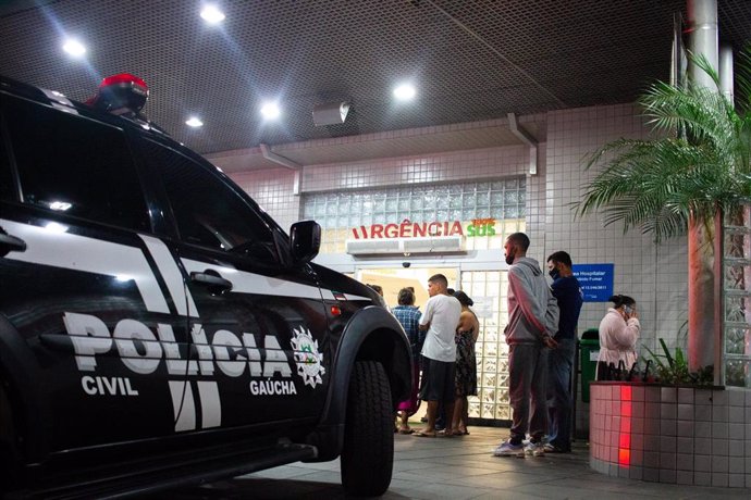 Coche de la Policía Civil en Porto Alegre, Brasil.