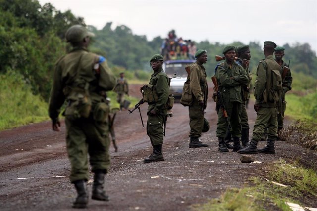 Archivo - Soldados del Ejército de República Democrática del Congo (RDC)