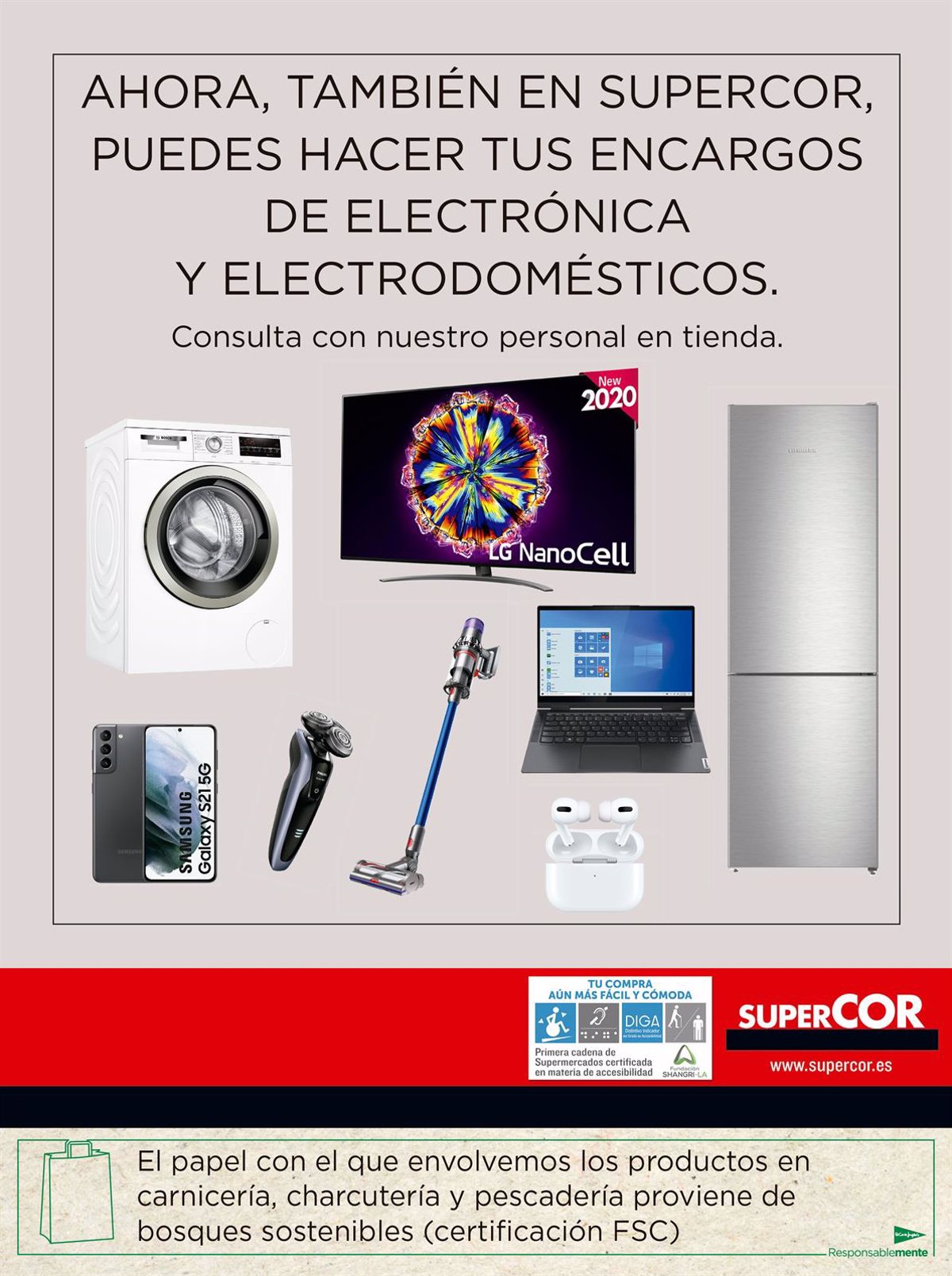 Consejos reputación Circunferencia El Corte Inglés venderá productos de electrónica y electrodomésticos en 177  tiendas de Supercor