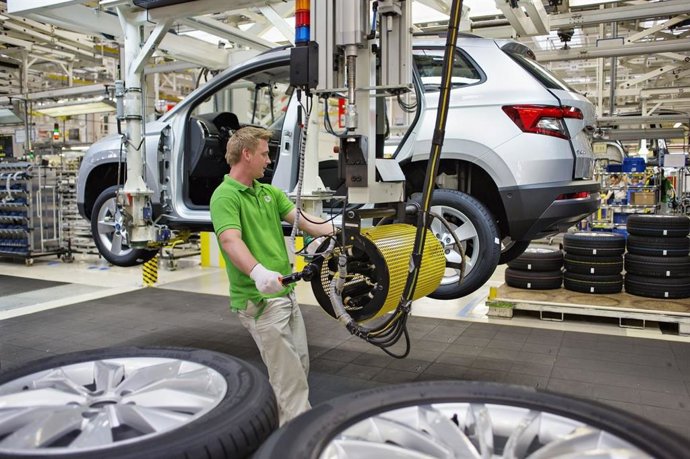 Fábrica de vehículos.